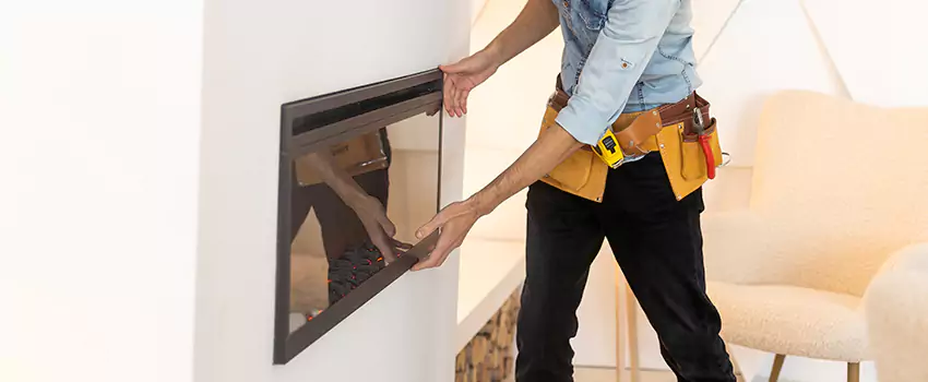 Metal Fireplace Installation in Greenacres, Florida